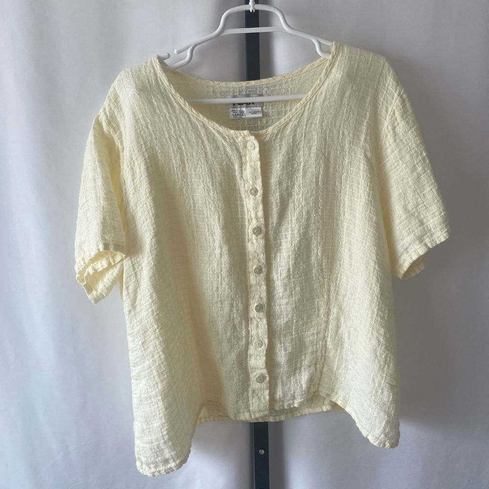 2 piece ivory linen FLAX set